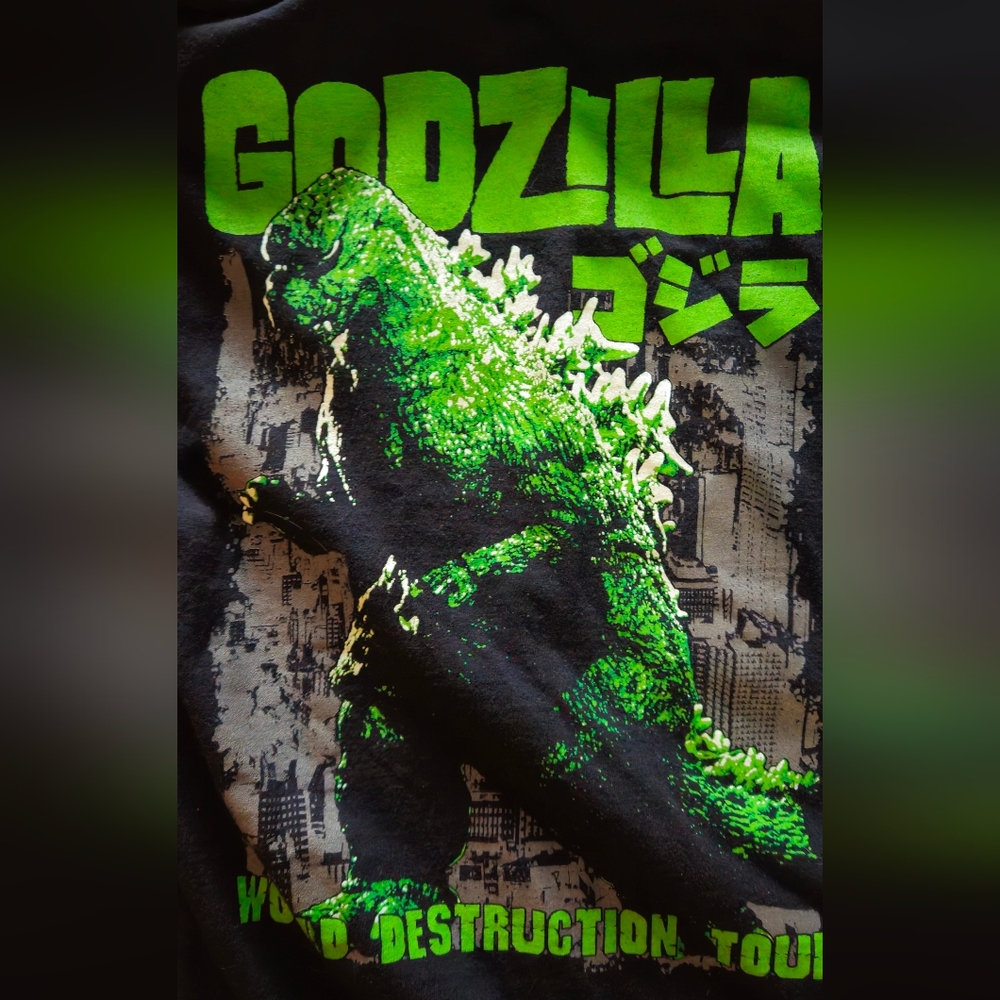 Godzilla Graphic Tee - Black and Green